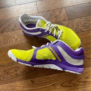 New Balance Neon Green and Purple Sneakers: Size 8.5